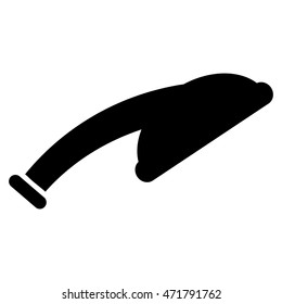 Shower Head icon. Vector style is flat iconic symbol, black color, white background.
