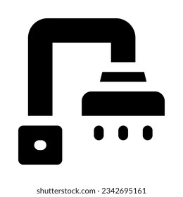shower head icon for your website, mobile, presentation, and logo design.