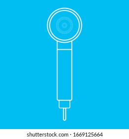 shower head,  line icon vector