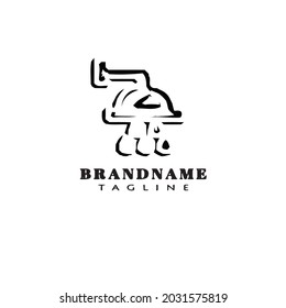 shower head logo icon design template modern vector illustration