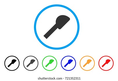 Shower Head rounded icon. Style is a flat shower head gray symbol inside light blue circle with black, gray, green, blue, red, orange color versions. Vector designed for web and software interfaces.