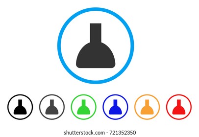 Shower Head rounded icon. Style is a flat shower head gray symbol inside light blue circle with black, gray, green, blue, red, orange versions. Vector designed for web and software interfaces.