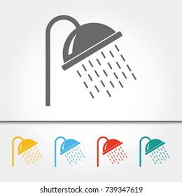 Shower Head Single Icon Vector Illustration