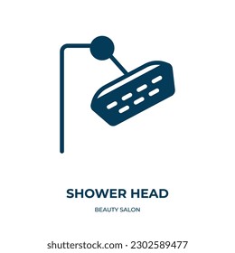 shower head vector icon. shower head, shower, bath filled icons from flat beauty salon concept. Isolated black glyph icon, vector illustration symbol element for web design and mobile apps