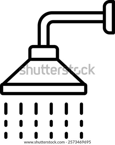 Shower Head vector icon. Can be used for printing, mobile and web applications.