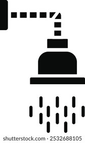 Shower Head Vector Illustration Detailed Icon
