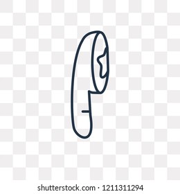 Shower Head vector outline icon isolated on transparent background, high quality linear Shower Head transparency concept can be used web and mobile