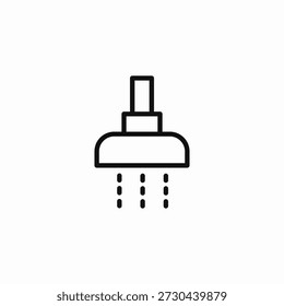 shower head water icon sign vector