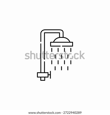 shower head water icon sign vector