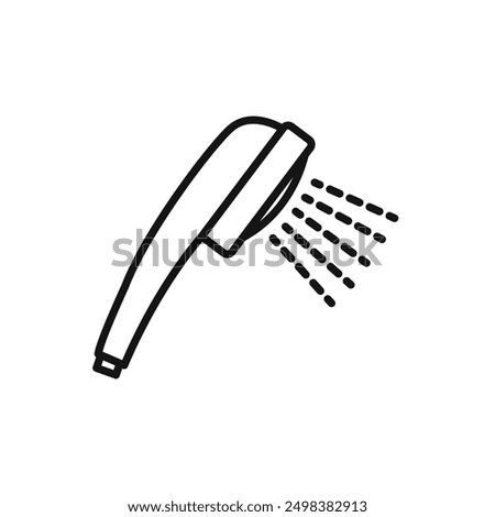 shower icon (2) isolated on white background