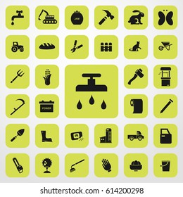 shower icon. agriculture set. vector sign symbol on white background