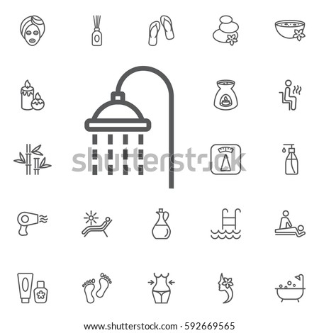 shower icon beauty set
