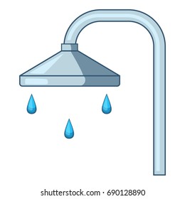 Shower icon. Cartoon illustration of shower vector icon for web design
