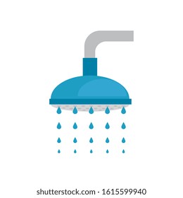 Shower icon design, Bathroom home houise interior modern room luxury apartment and hotel theme Vector illustration