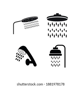Shower icon design template vector isolated illustration
