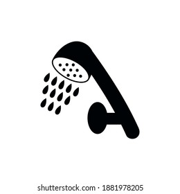 Shower icon design template vector isolated illustration
