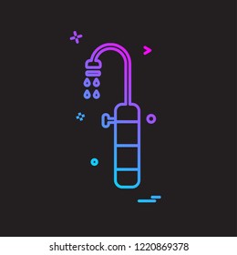 Shower icon design vector