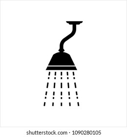 Shower Icon Design Vector Art Illustration