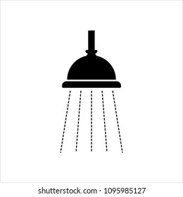 Icono de ducha Diseño Vector Ilustración de arte Ilustración