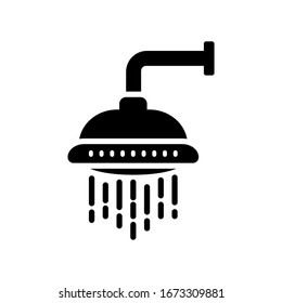 plantilla vectorial de diseño de icono de ducha