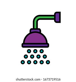 shower icon design vector template
