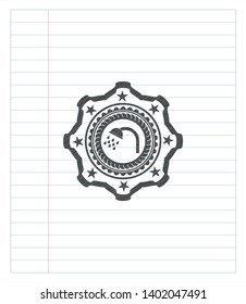 shower icon draw with pencil effect. Vector Illustration. Detailed.