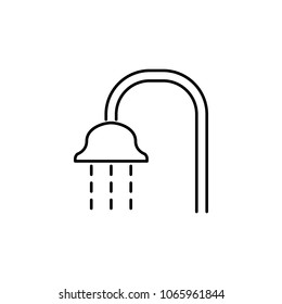 shower icon. Element of simple icon for websites, web design, mobile app, info graphics. Thin line icon for website design and development, app development  on white background