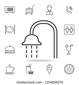 shower icon. Element of simple icon for websites, web design, mobile app, info graphics. Thin line icon for website design and development, app development on white background