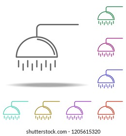 shower icon. Elements of Beauty, make up, cosmetics in multi color style icons. Simple icon for websites, web design, mobile app, info graphics