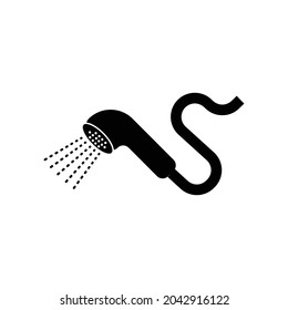 Icono de ducha simple ilustración de diseño plano.