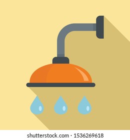 Shower icon. Flat illustration of shower vector icon for web design