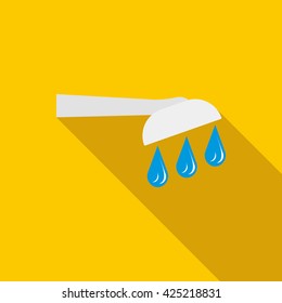 Shower icon in flat style