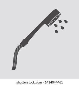 Shower icon in flat style.Vector illustration.