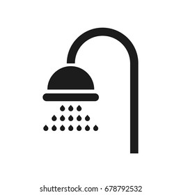 Shower icon. Graphic template. Vector illustration.