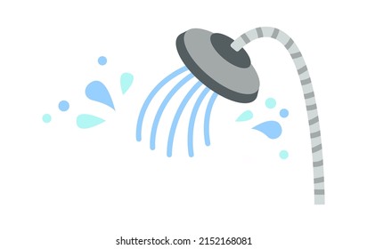 Shower icon. Healthy lifestyle. Vector illustration