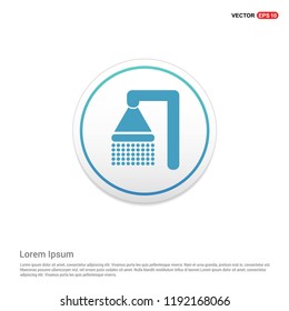 Shower Icon Hexa White Background icon template - Free vector icon