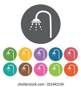 shower icon, hotel set. Vector Illustration eps10 