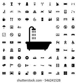 shower icon illustration isolated vector sign symbol