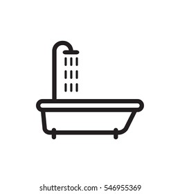 shower icon illustration isolated vector sign symbol