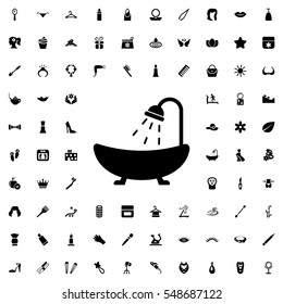 shower icon illustration isolated vector