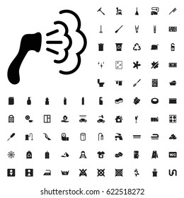Shower icon illustration isolated vector sign symbol. cleaning icons vector set. on white background