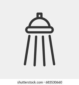 Shower icon illustration isolated vector sign symbol