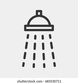 Shower icon illustration isolated vector sign symbol