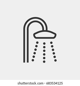 Shower icon illustration isolated vector sign symbol