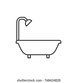 shower icon illustration isolated vector sign symbol
