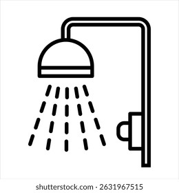 Estilo de Vector de ilustración de icono de ducha
