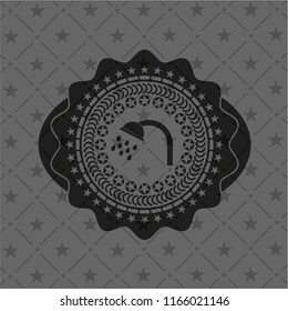 shower icon inside dark badge