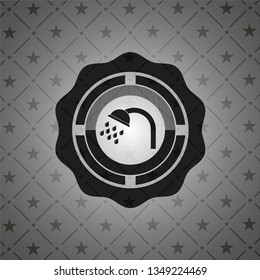 shower icon inside dark badge