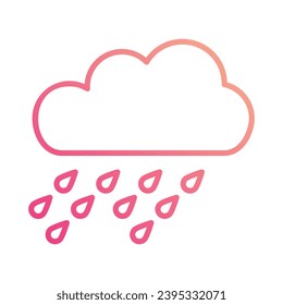 Shower icon isolate white background vector stock illustration
