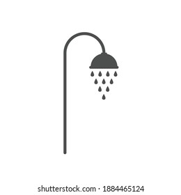 Shower icon isolated on white background. Bath sign design icon. Vector stock